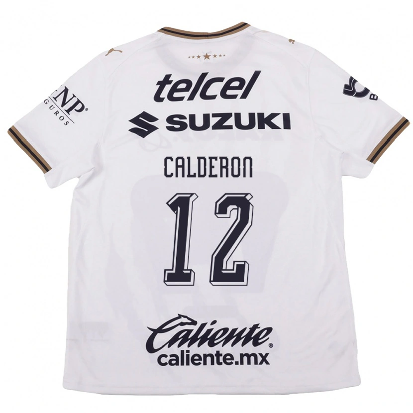 Danxen Heren Cristian Calderón #12 Wit Zwart Bruin Uitshirt Uittenue 2026/27 T-Shirt België