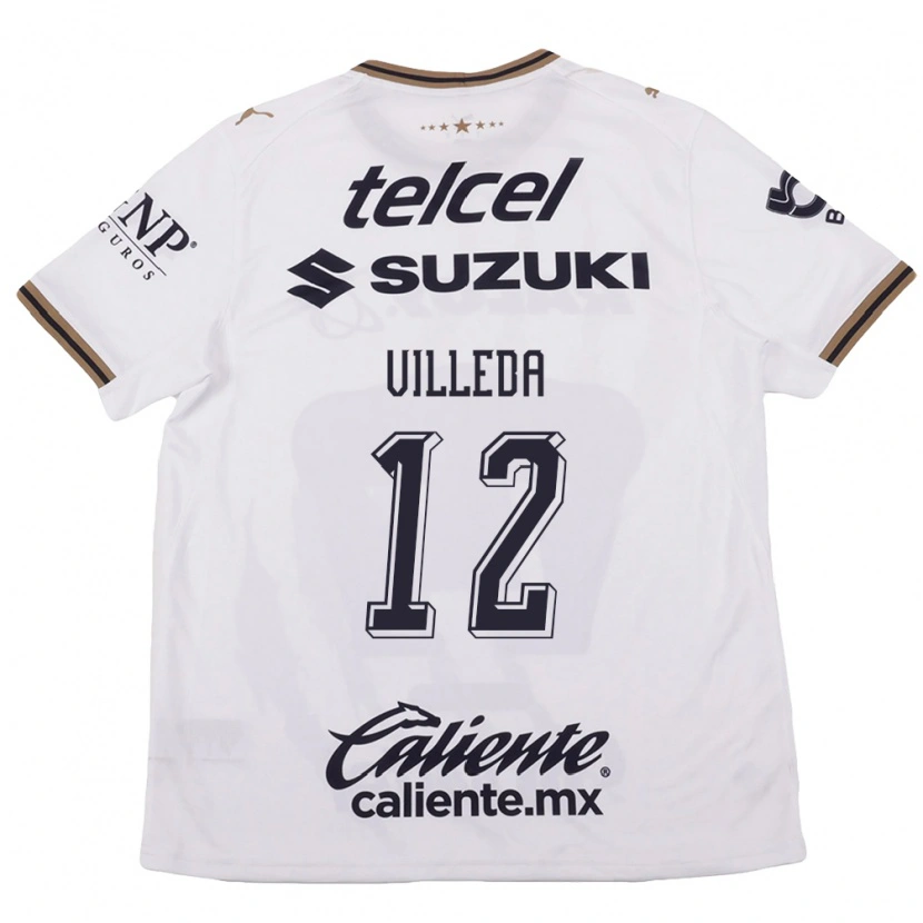 Danxen Heren Melany Villeda #12 Wit Zwart Bruin Uitshirt Uittenue 2026/27 T-Shirt België