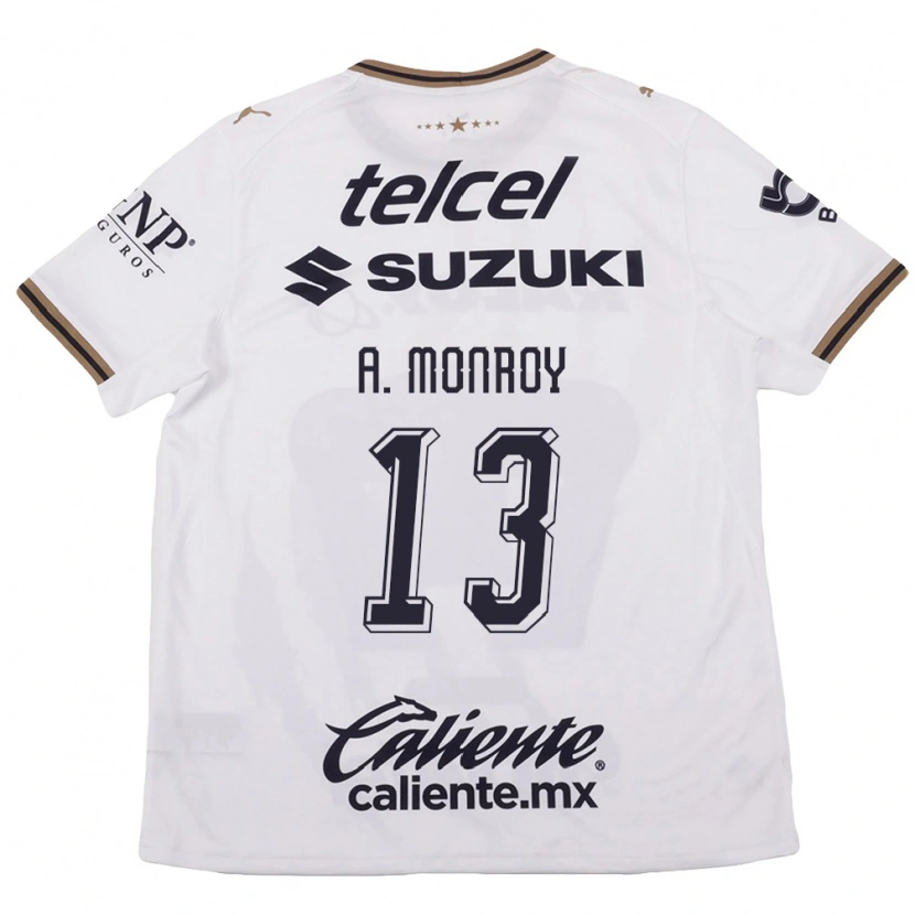 Danxen Heren Pablo Monroy #13 Wit Zwart Bruin Uitshirt Uittenue 2026/27 T-Shirt België