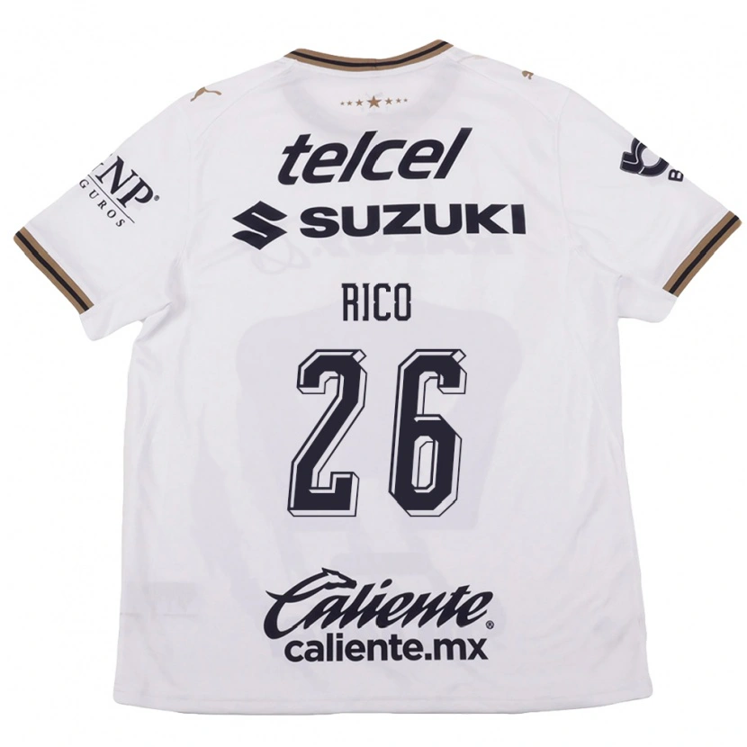 Danxen Heren Ángel Rico #26 Wit Zwart Bruin Uitshirt Uittenue 2026/27 T-Shirt België