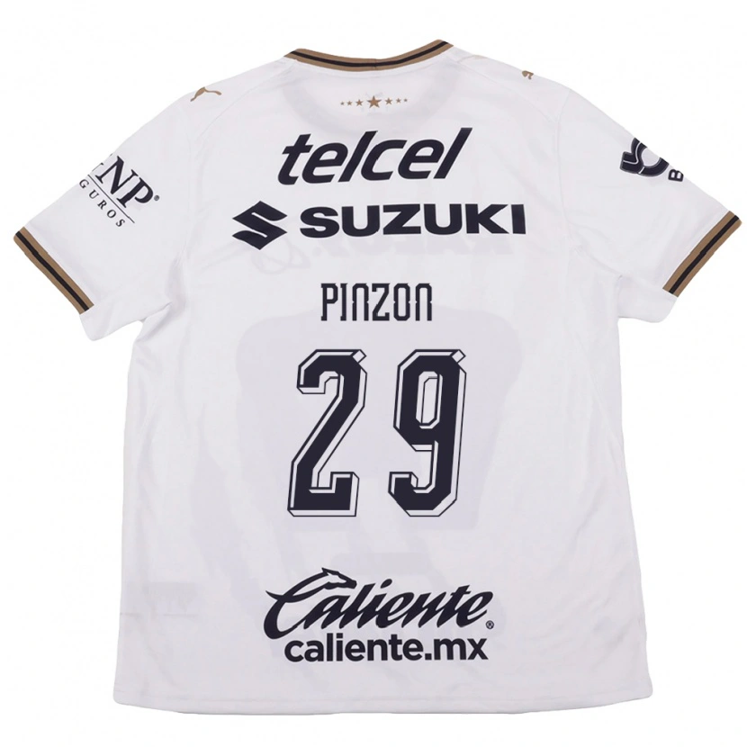 Danxen Heren Liceth Pinzon #29 Wit Zwart Bruin Uitshirt Uittenue 2026/27 T-Shirt België