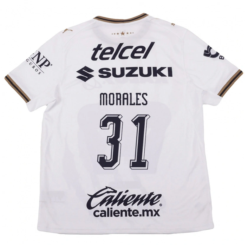 Danxen Heren Robert Morales #31 Wit Zwart Bruin Uitshirt Uittenue 2026/27 T-Shirt België