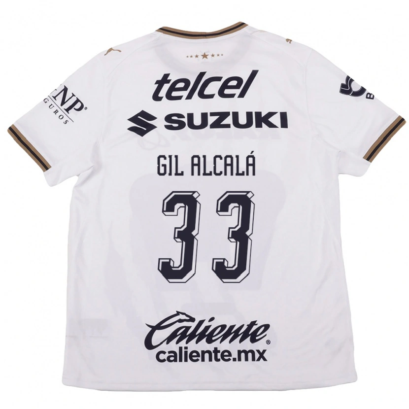 Danxen Heren Gil Alcala #33 Wit Zwart Bruin Uitshirt Uittenue 2026/27 T-Shirt België
