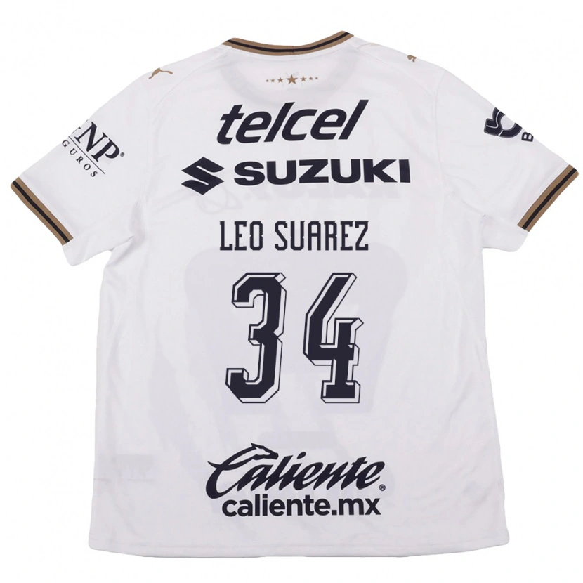 Danxen Heren Leo Suárez #34 Wit Zwart Bruin Uitshirt Uittenue 2026/27 T-Shirt België