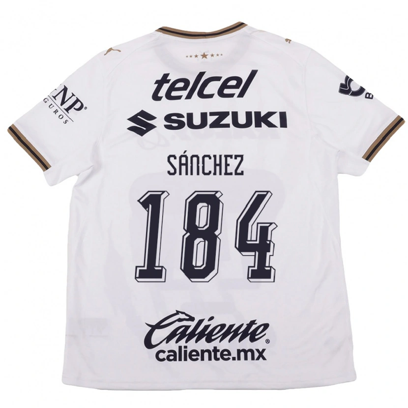 Danxen Heren Manuel Sánchez #184 Wit Zwart Bruin Uitshirt Uittenue 2026/27 T-Shirt België