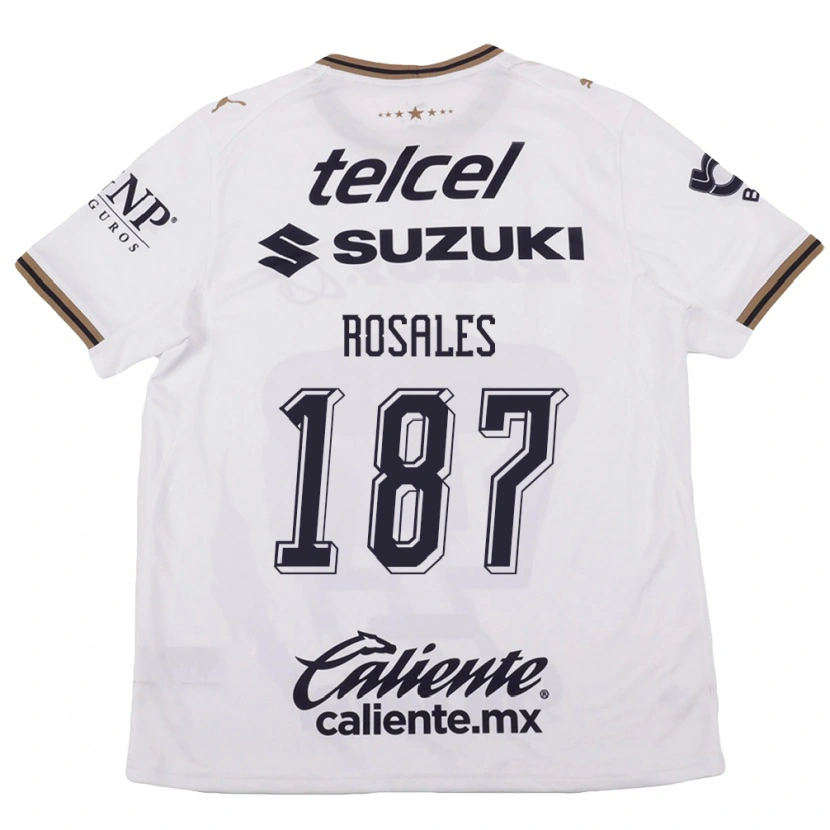 Danxen Heren Alonso Rosales #187 Wit Zwart Bruin Uitshirt Uittenue 2026/27 T-Shirt België