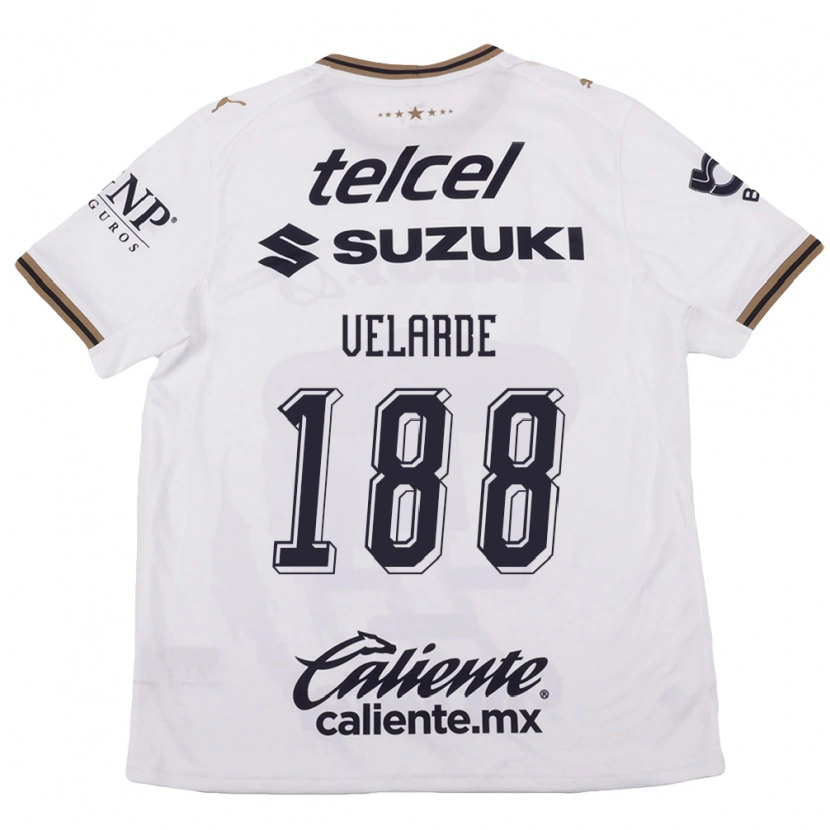 Danxen Heren Andrés Velarde #188 Wit Zwart Bruin Uitshirt Uittenue 2026/27 T-Shirt België