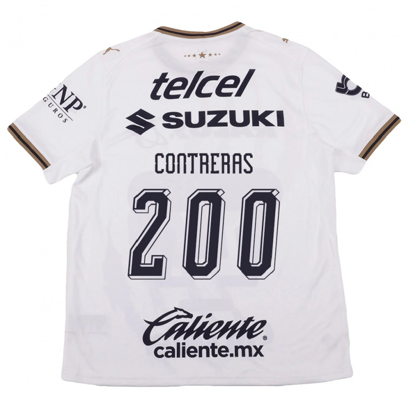 Danxen Heren Diego Contreras #200 Wit Zwart Bruin Uitshirt Uittenue 2026/27 T-Shirt België