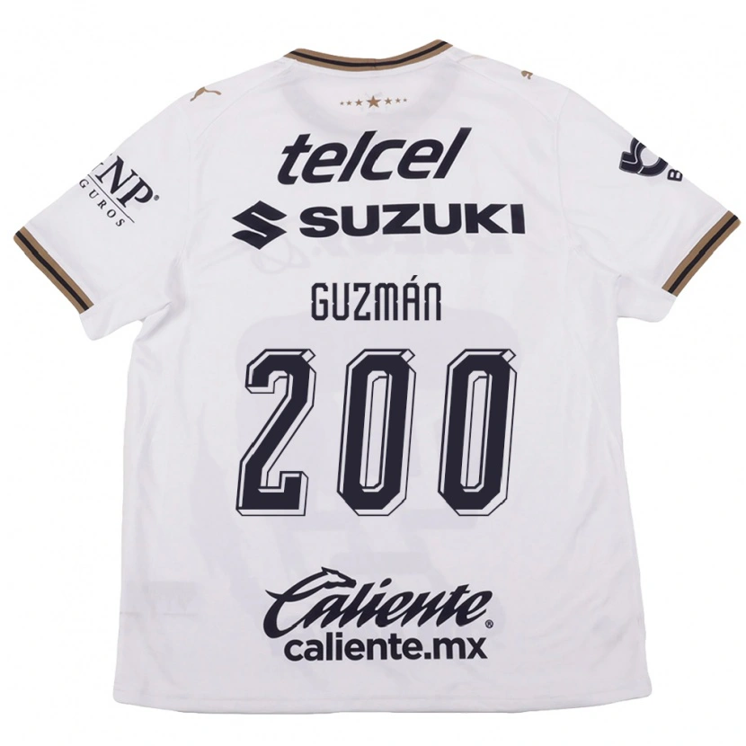 Danxen Heren Alan Guzmán #200 Wit Zwart Bruin Uitshirt Uittenue 2026/27 T-Shirt België