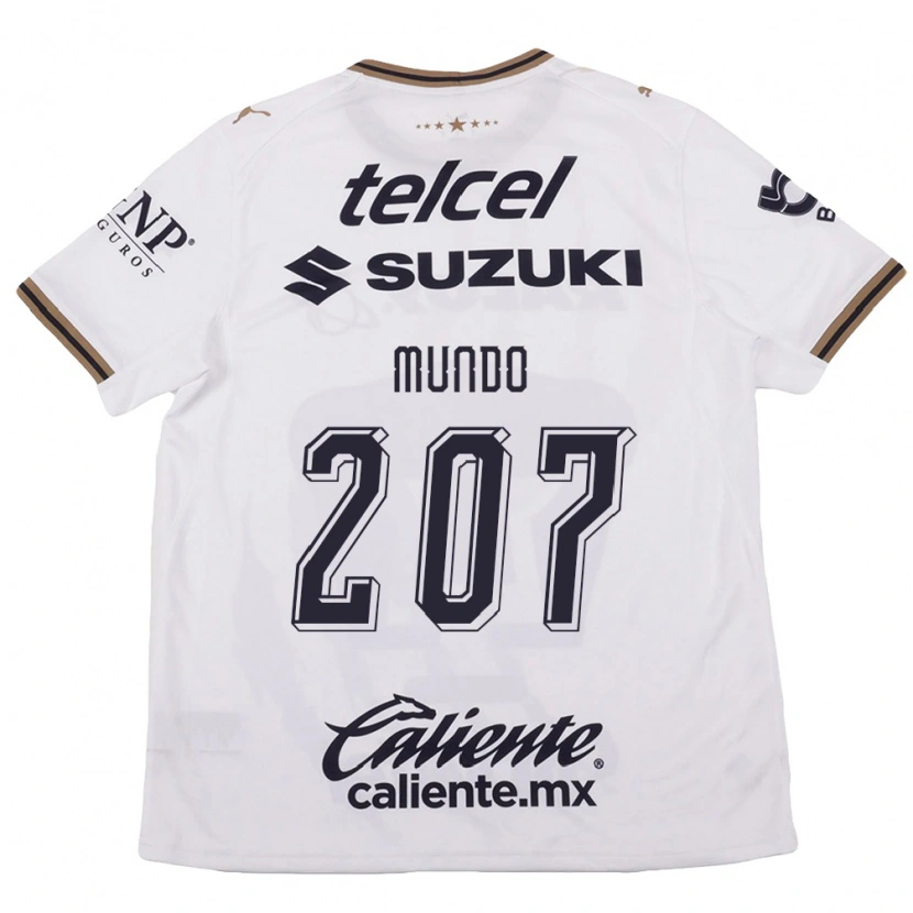 Danxen Heren César Mundo #207 Wit Zwart Bruin Uitshirt Uittenue 2026/27 T-Shirt België