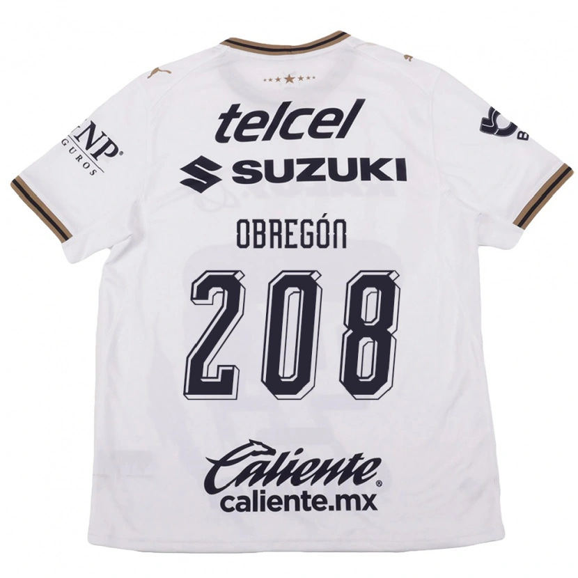 Danxen Heren Jaime Obregón #208 Wit Zwart Bruin Uitshirt Uittenue 2026/27 T-Shirt België