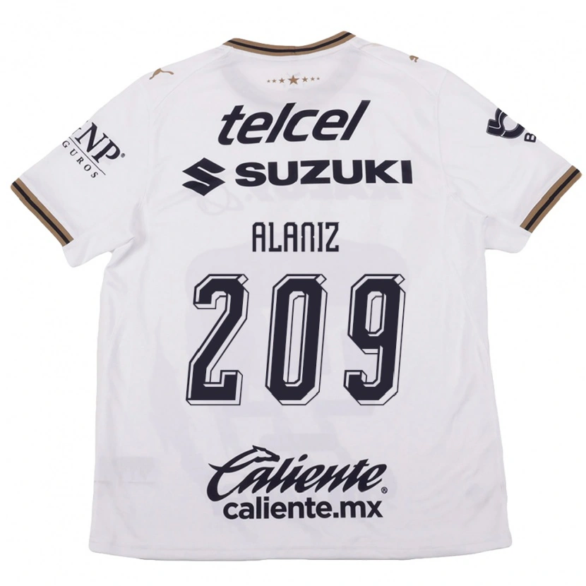 Danxen Heren Jorge Alaniz #209 Wit Zwart Bruin Uitshirt Uittenue 2026/27 T-Shirt België