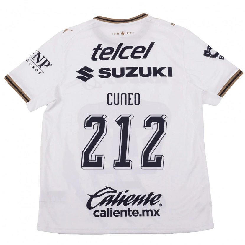Danxen Heren Kevin Cuneo #212 Wit Zwart Bruin Uitshirt Uittenue 2026/27 T-Shirt België