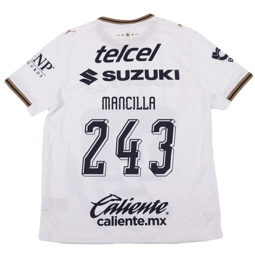 Danxen Heren José Mancilla #243 Wit Zwart Bruin Uitshirt Uittenue 2026/27 T-Shirt België