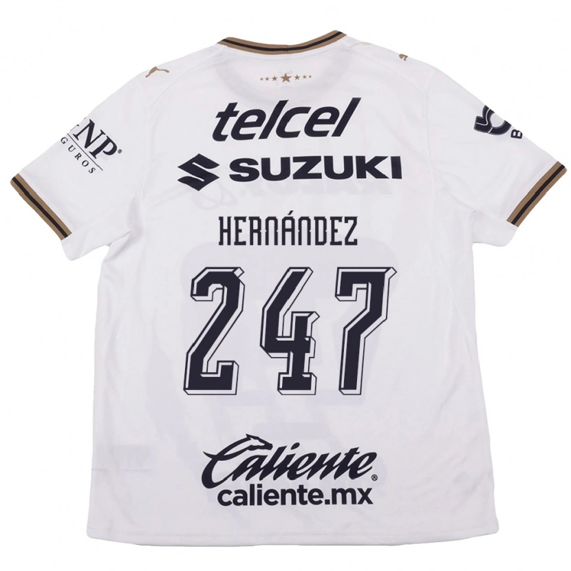 Danxen Heren Oswaldo Hernández #247 Wit Zwart Bruin Uitshirt Uittenue 2026/27 T-Shirt België