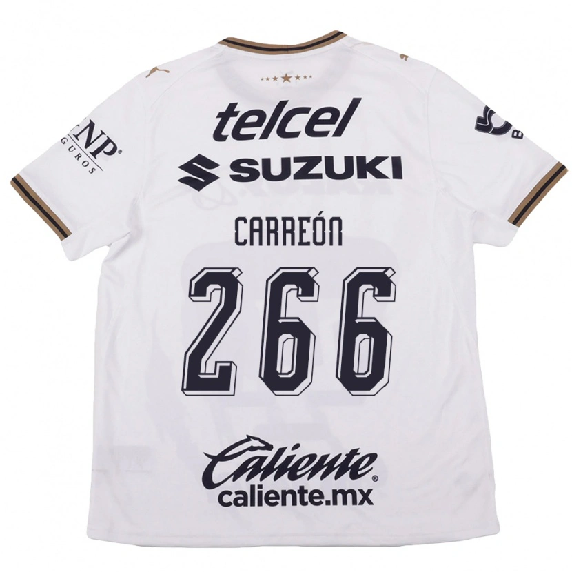 Danxen Heren Rogelio Carreón #266 Wit Zwart Bruin Uitshirt Uittenue 2026/27 T-Shirt België