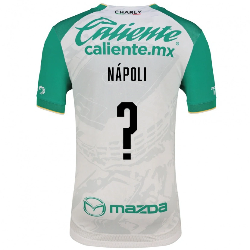 Danxen Heren Gonzalo Nápoli #0 Lichtgroen Wit Uitshirt Uittenue 2026/27 T-Shirt België
