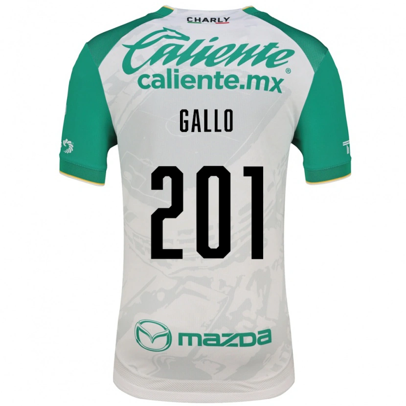 Danxen Heren Andrés Gallo #201 Lichtgroen Wit Uitshirt Uittenue 2026/27 T-Shirt België