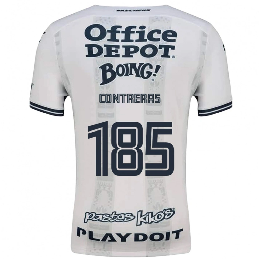 Danxen Heren Ari Contreras #185 Rood Wit Zwart Uitshirt Uittenue 2026/27 T-Shirt België