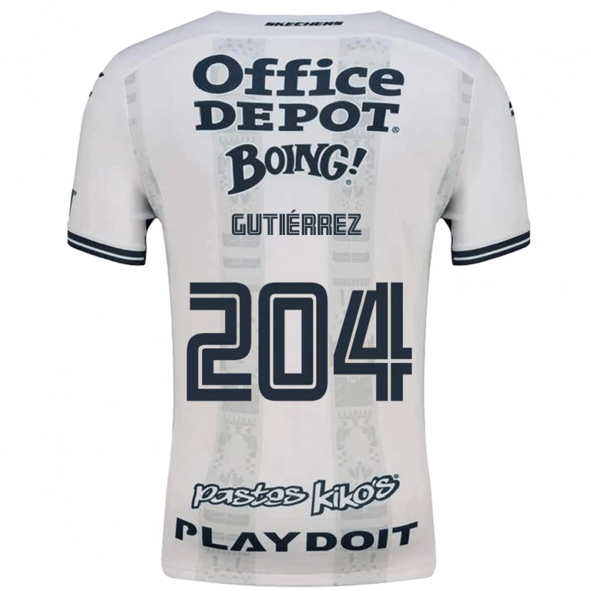 Danxen Heren Saúl Gutiérrez #204 Rood Wit Zwart Uitshirt Uittenue 2026/27 T-Shirt België