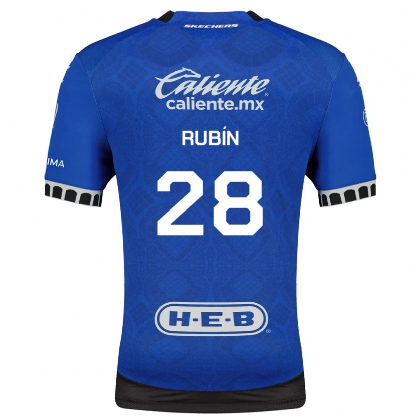Danxen Heren Rubio Rubín #28 Koninklijk Blauw Wit Zwart Uitshirt Uittenue 2026/27 T-Shirt België