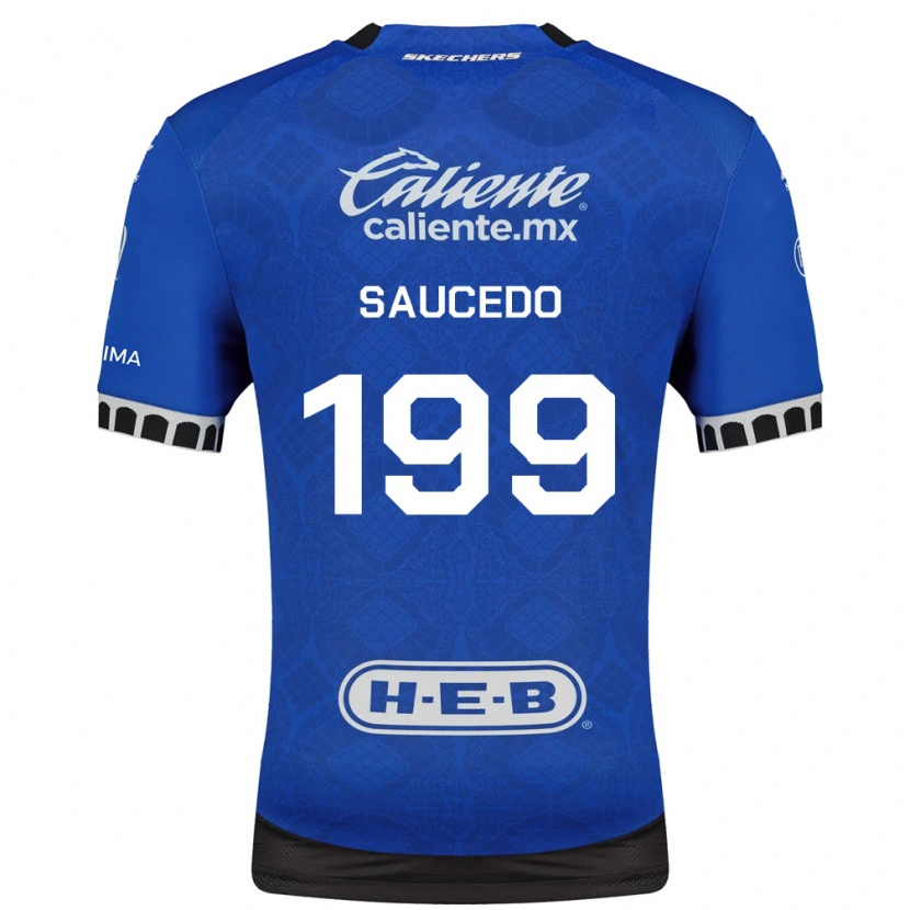 Danxen Heren Christian Saucedo #199 Koninklijk Blauw Wit Zwart Uitshirt Uittenue 2026/27 T-Shirt België