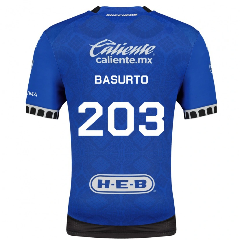 Danxen Heren Osvaldo Basurto #203 Koninklijk Blauw Wit Zwart Uitshirt Uittenue 2026/27 T-Shirt België