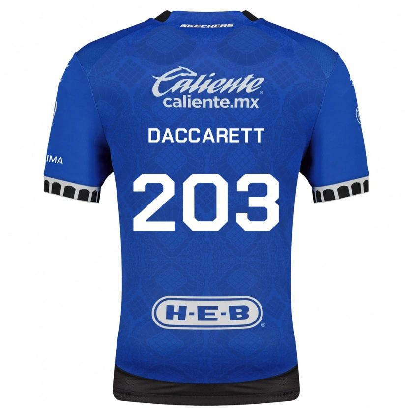 Danxen Heren Juan Daccarett #203 Koninklijk Blauw Wit Zwart Uitshirt Uittenue 2026/27 T-Shirt België