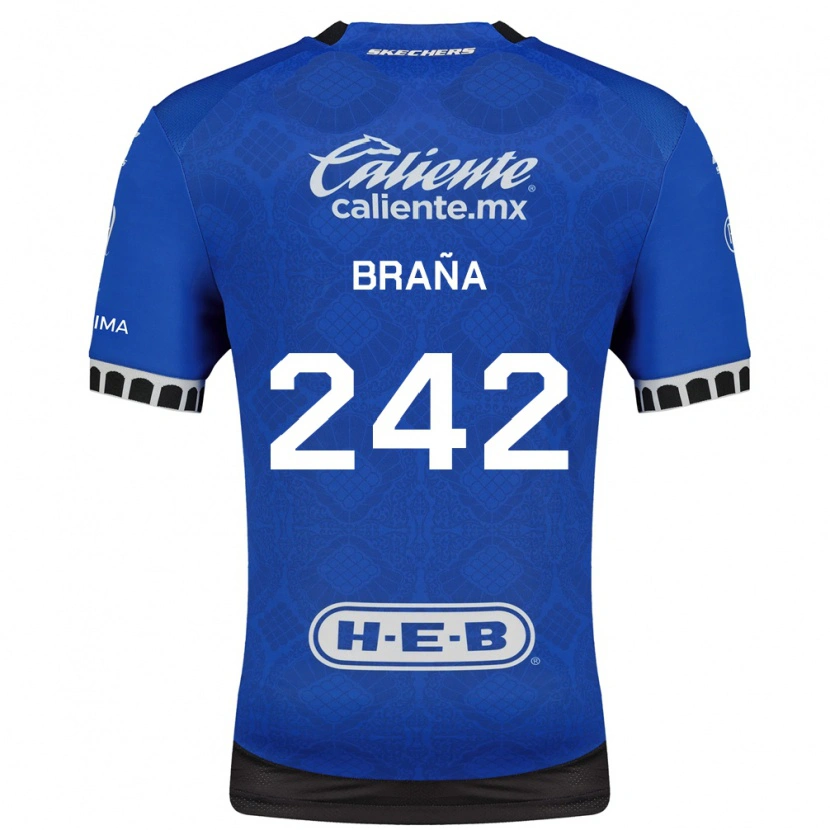 Danxen Heren Armando Braña #242 Koninklijk Blauw Wit Zwart Uitshirt Uittenue 2026/27 T-Shirt België