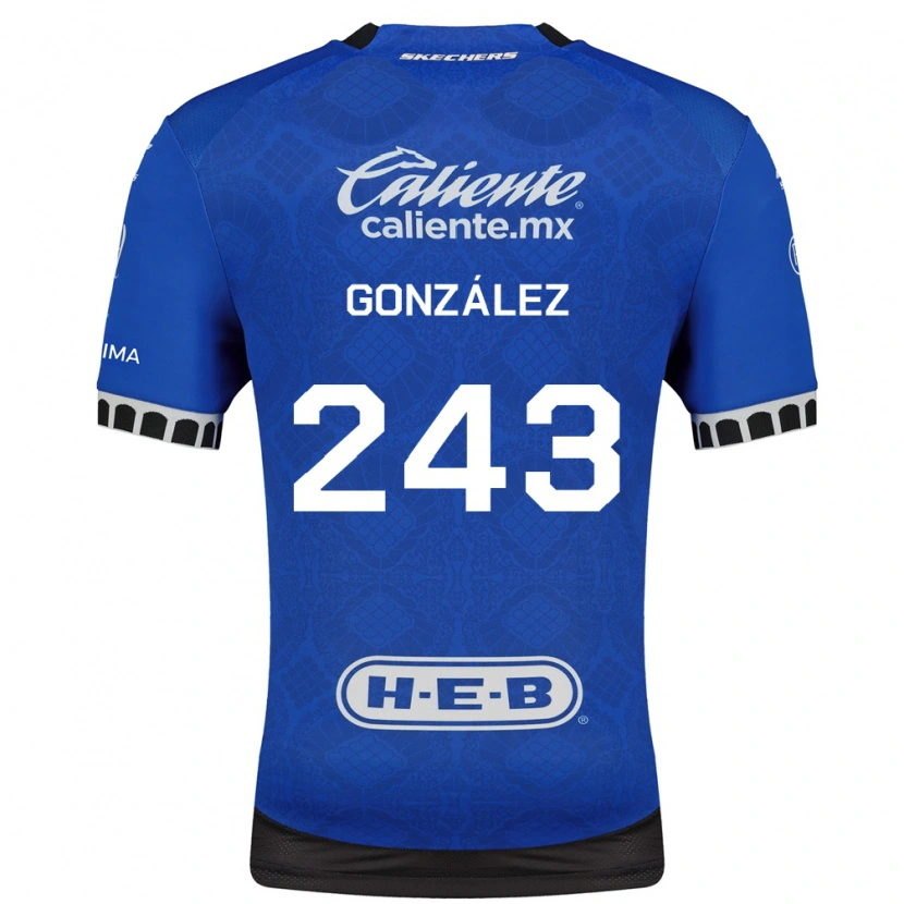 Danxen Heren Leonardo González #243 Koninklijk Blauw Wit Zwart Uitshirt Uittenue 2026/27 T-Shirt België