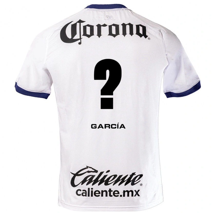 Danxen Heren Carlos García #0 Wit Blauw Zwart Uitshirt Uittenue 2026/27 T-Shirt België