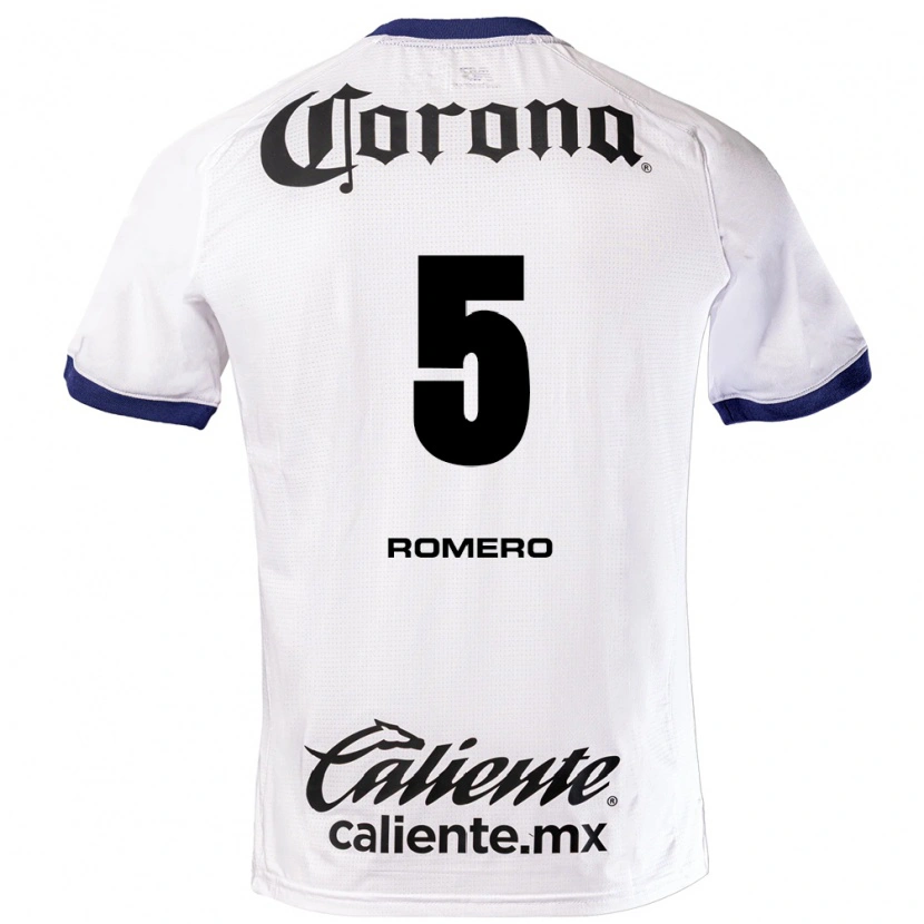 Danxen Heren Franco Romero #5 Wit Blauw Zwart Uitshirt Uittenue 2026/27 T-Shirt België