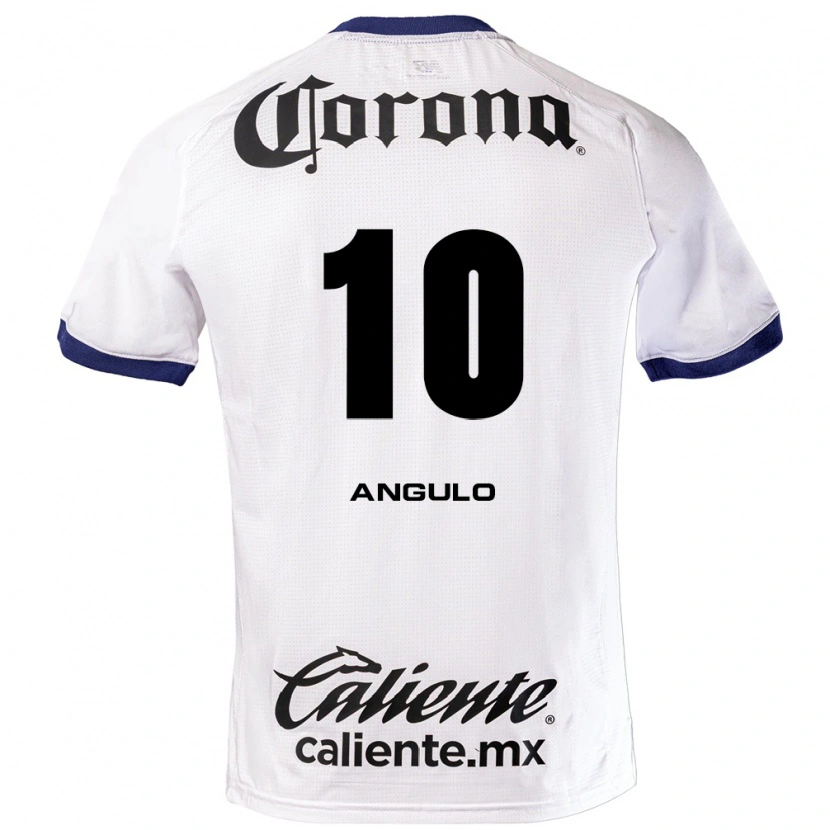 Danxen Heren Jesús Angulo #10 Wit Blauw Zwart Uitshirt Uittenue 2026/27 T-Shirt België