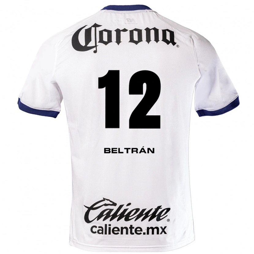 Danxen Heren Ronaldo Beltrán #12 Wit Blauw Zwart Uitshirt Uittenue 2026/27 T-Shirt België