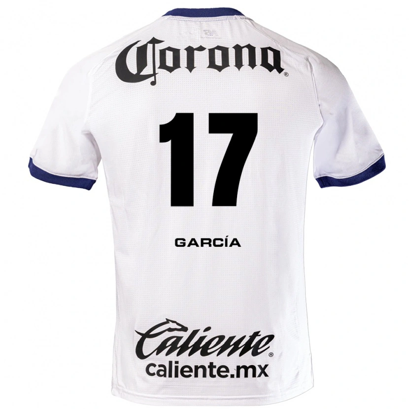 Danxen Heren Brian García #17 Wit Blauw Zwart Uitshirt Uittenue 2026/27 T-Shirt België