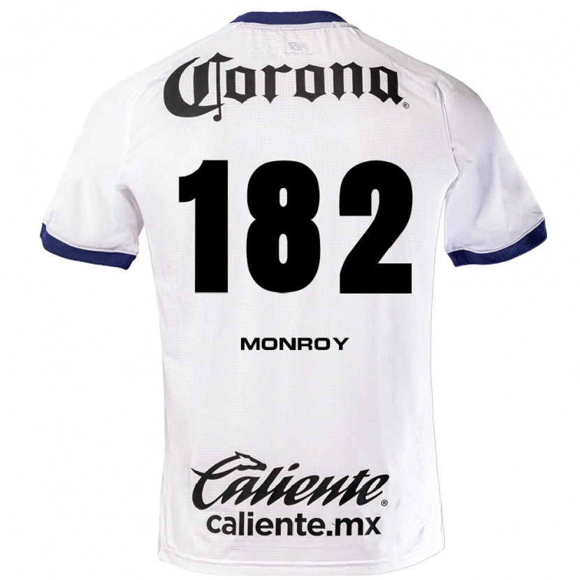 Danxen Heren Brayan Monroy #182 Wit Blauw Zwart Uitshirt Uittenue 2026/27 T-Shirt België