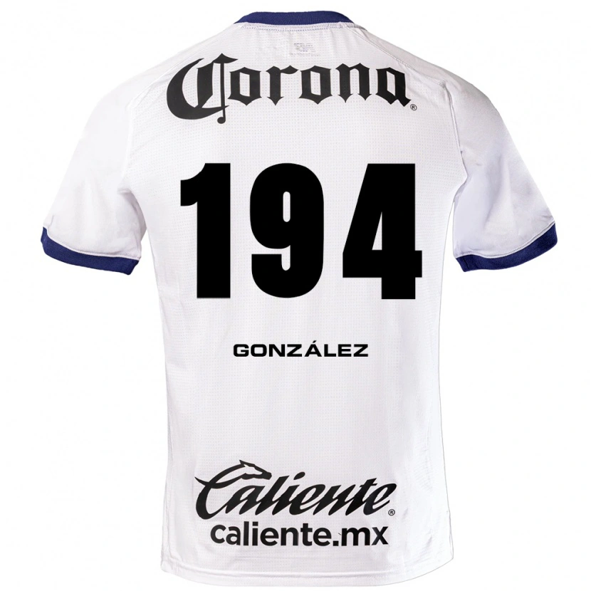 Danxen Heren Cristopher González #194 Wit Blauw Zwart Uitshirt Uittenue 2026/27 T-Shirt België