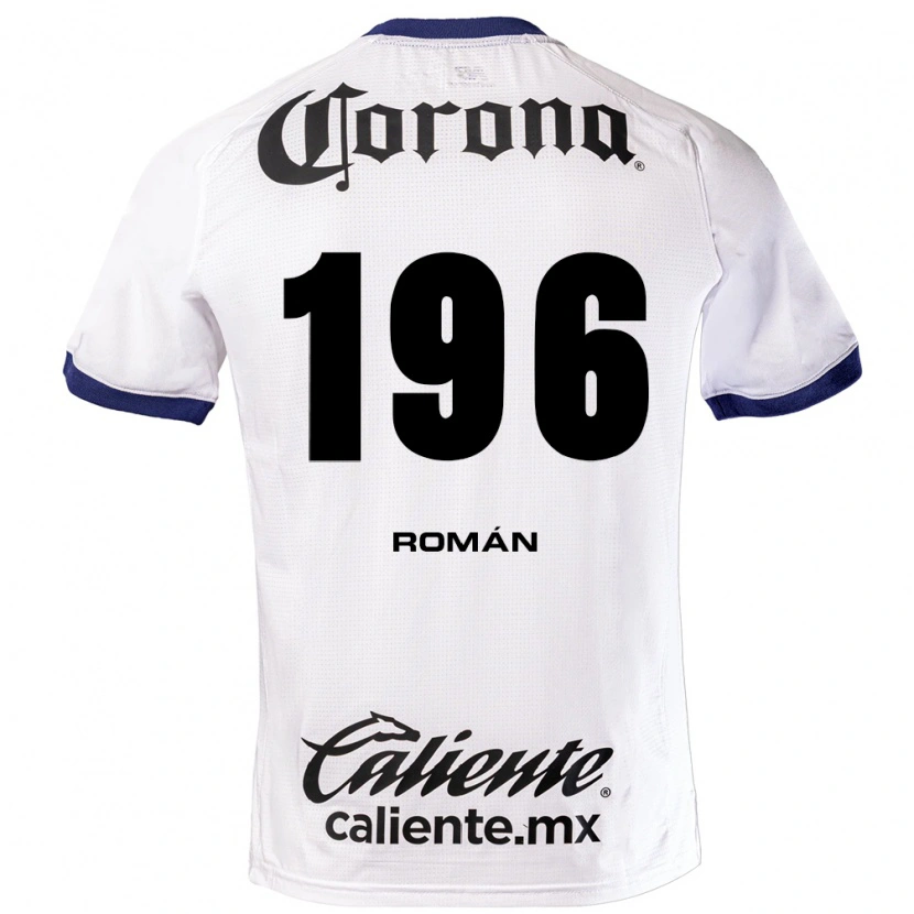 Danxen Heren Alex Román #196 Wit Blauw Zwart Uitshirt Uittenue 2026/27 T-Shirt België
