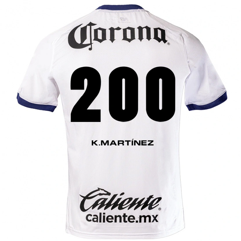 Danxen Heren Kevin Martínez #200 Wit Blauw Zwart Uitshirt Uittenue 2026/27 T-Shirt België