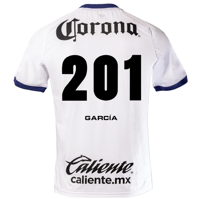 Danxen Heren Eros García #201 Wit Blauw Zwart Uitshirt Uittenue 2026/27 T-Shirt België