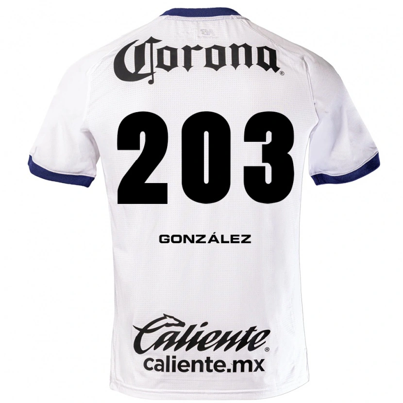 Danxen Heren Luis González #203 Wit Blauw Zwart Uitshirt Uittenue 2026/27 T-Shirt België
