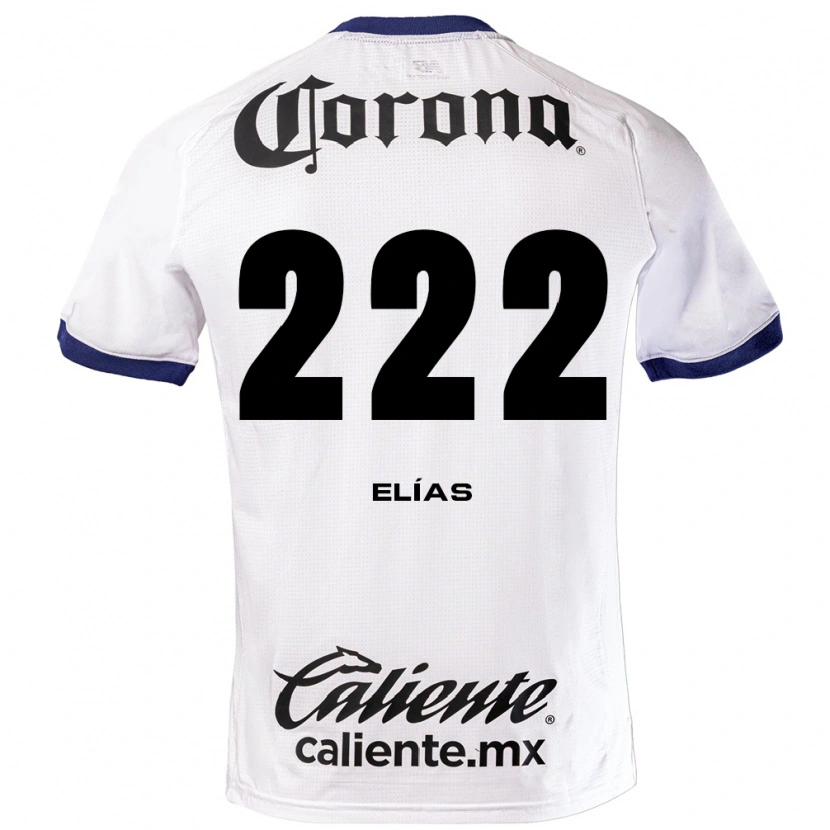 Danxen Heren Carlos Elías #222 Wit Blauw Zwart Uitshirt Uittenue 2026/27 T-Shirt België
