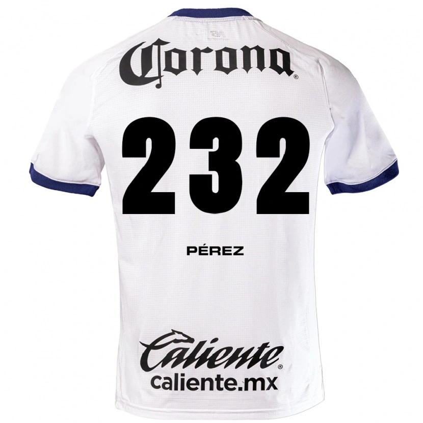 Danxen Heren Diego Pérez #232 Wit Blauw Zwart Uitshirt Uittenue 2026/27 T-Shirt België