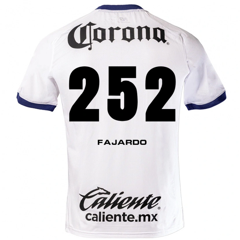 Danxen Heren Rafael Fajardo #252 Wit Blauw Zwart Uitshirt Uittenue 2026/27 T-Shirt België