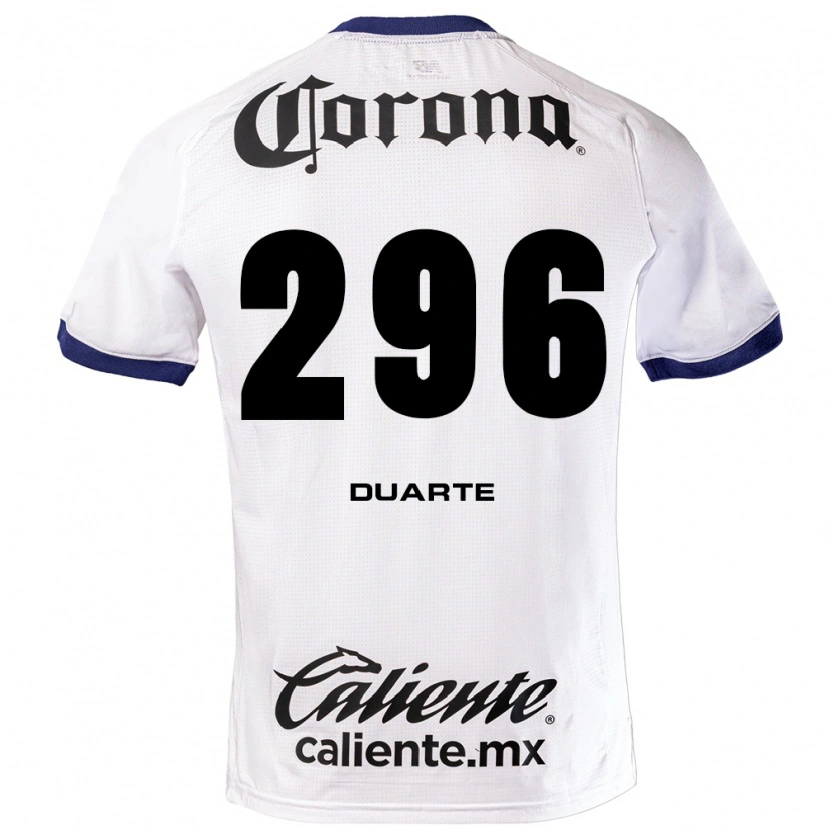 Danxen Heren Saúl Duarte #296 Wit Blauw Zwart Uitshirt Uittenue 2026/27 T-Shirt België