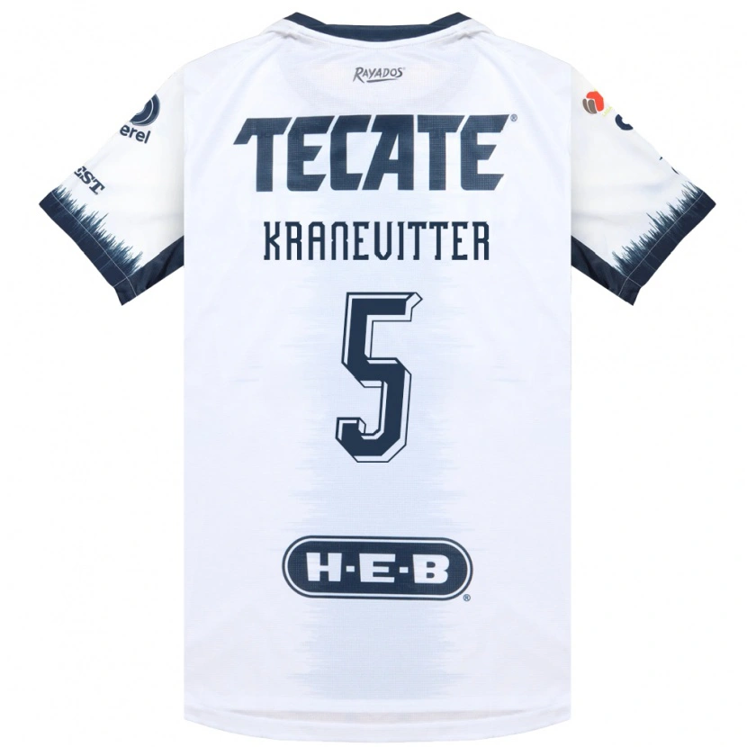 Danxen Heren Matias Kranevitter #5 Wit Inktblauw Rood Uitshirt Uittenue 2026/27 T-Shirt België