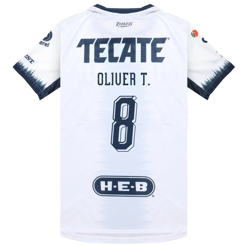 Danxen Heren Óliver Torres #8 Wit Inktblauw Rood Uitshirt Uittenue 2026/27 T-Shirt België