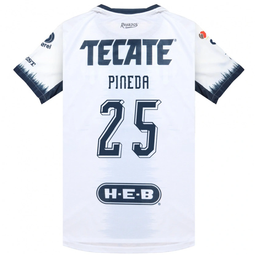 Danxen Heren Orbelín Pineda #25 Wit Inktblauw Rood Uitshirt Uittenue 2026/27 T-Shirt België