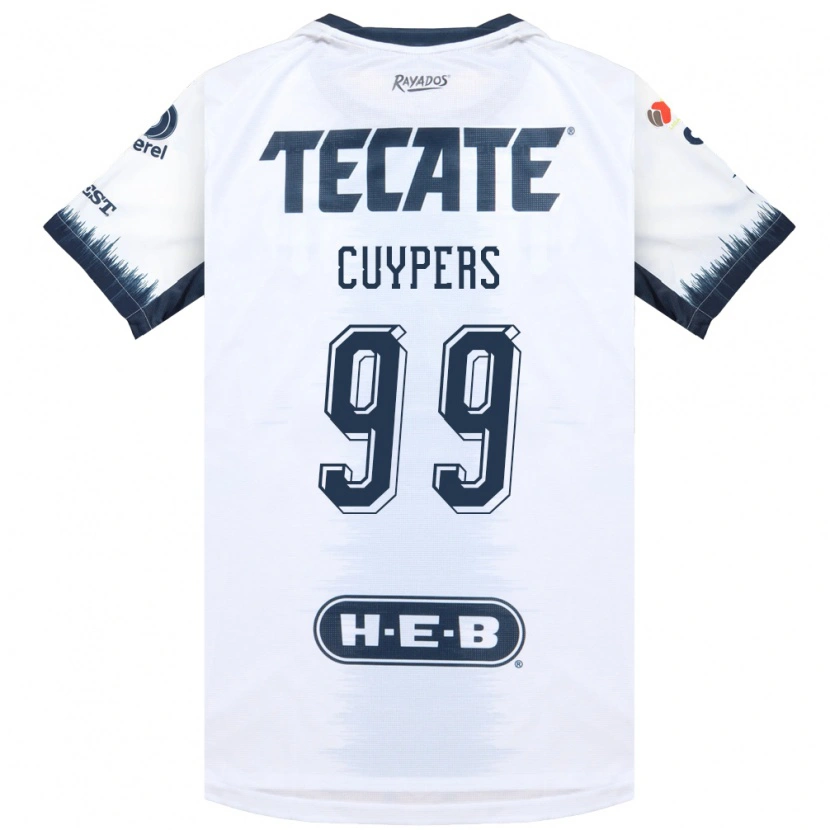 Danxen Heren Hugo Cuypers #99 Wit Inktblauw Rood Uitshirt Uittenue 2026/27 T-Shirt België