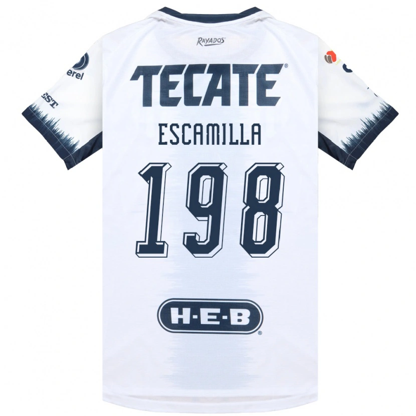 Danxen Heren Diego Escamilla #198 Wit Inktblauw Rood Uitshirt Uittenue 2026/27 T-Shirt België